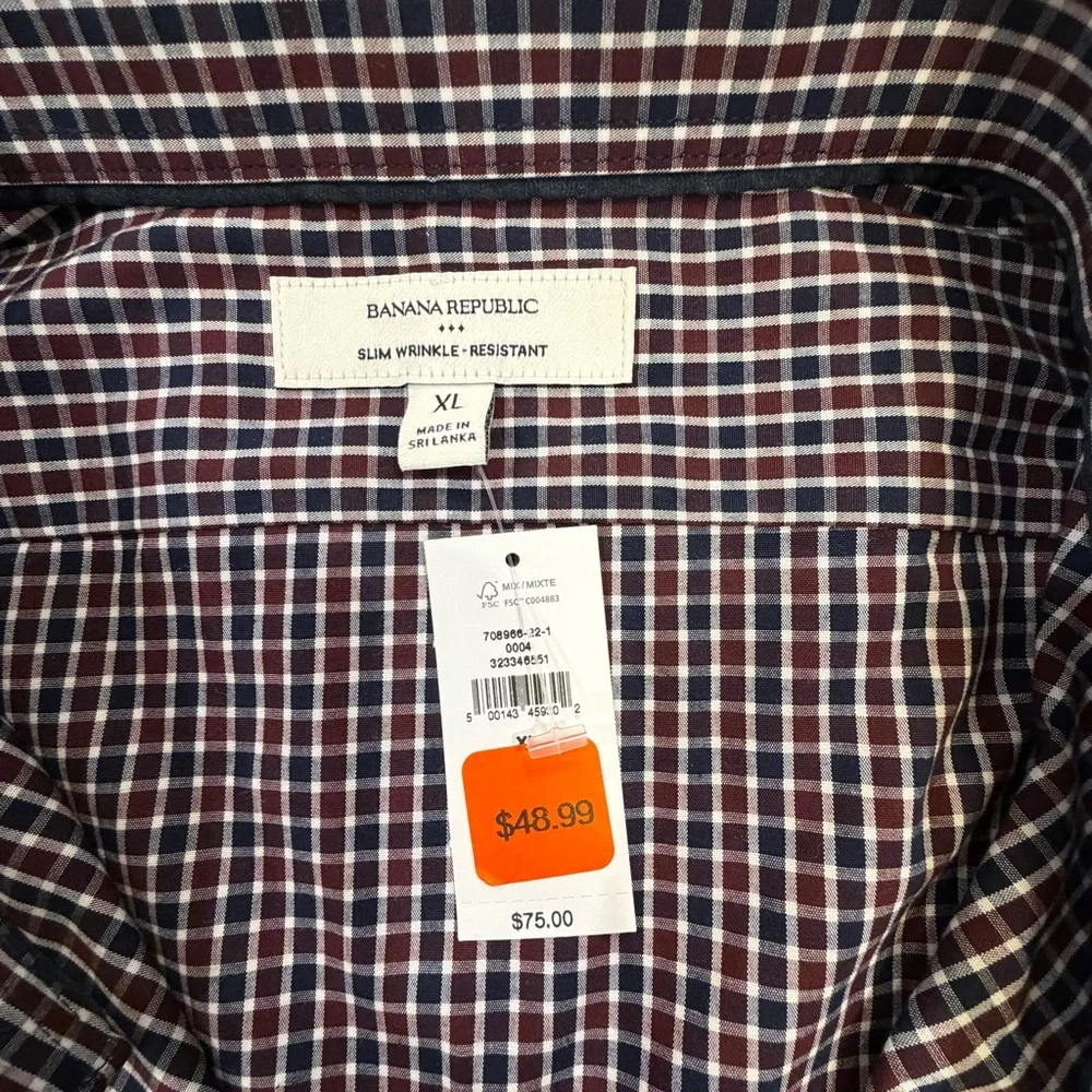 NWT Banana Republic Slim fit  Men's  Shirt new